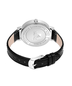 London Creation Women's Classic Contrast Dial | Black & White Leather Watch