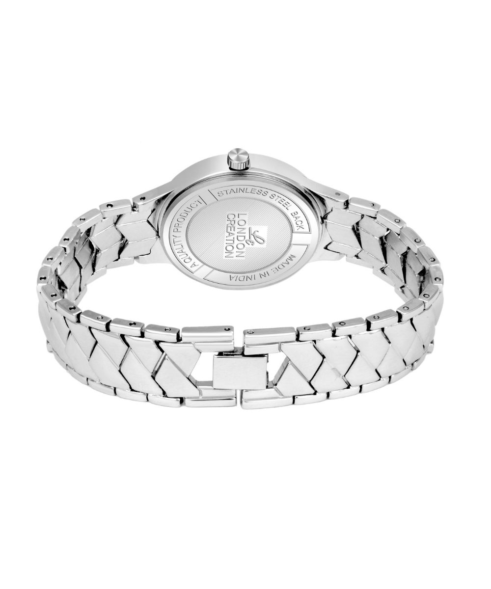 London Creation Women's Olive Shine | Green Dial Silver