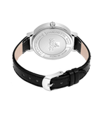 London Creation Women's Classic Aura | Silver Dial Black Strap