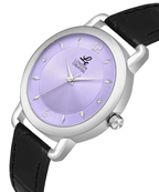 London Creation Women's Classic Grace | Silver & Black Leather