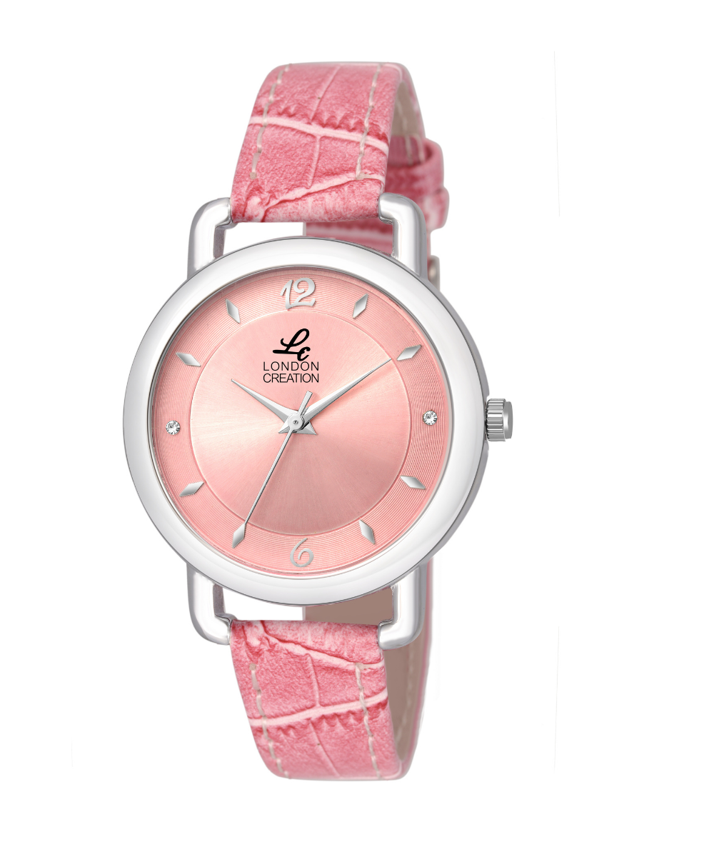 London Creation Women's Blush Elegance | Pink Dial & Leather