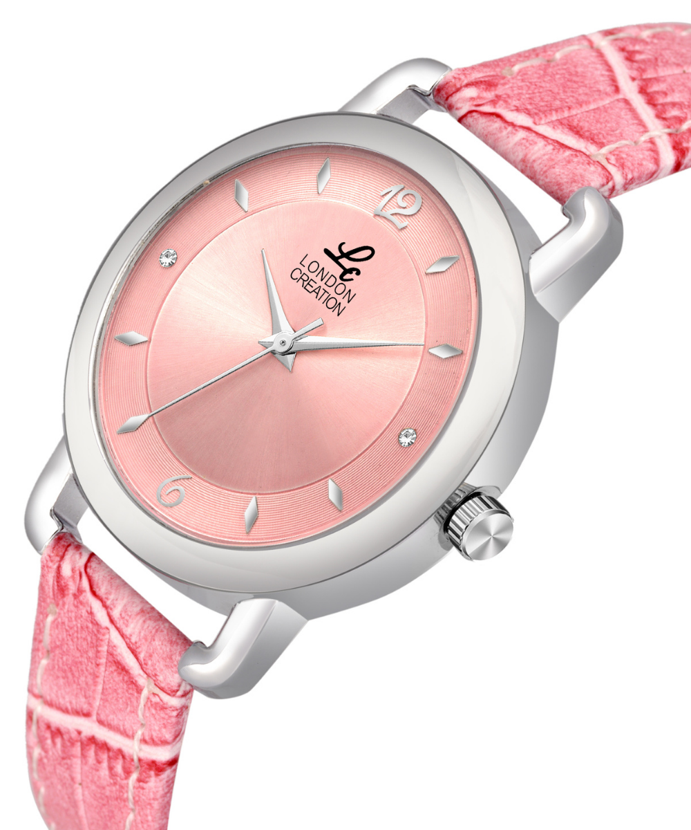 London Creation Women's Blush Elegance | Pink Dial & Leather