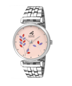 London Creation Women's Blush Bloom | Floral Peach Steel Watch