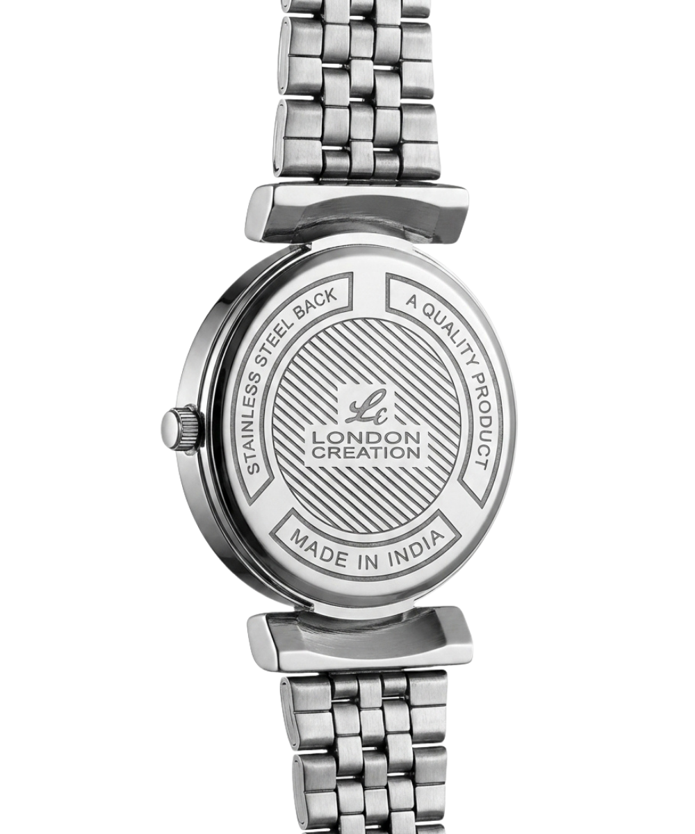 London Creation Women's Blush Bloom | Floral Peach Steel Watch