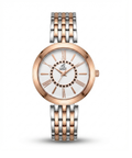 London Creation Women's Classic Glow | Silver & Rose Gold Roman Dial