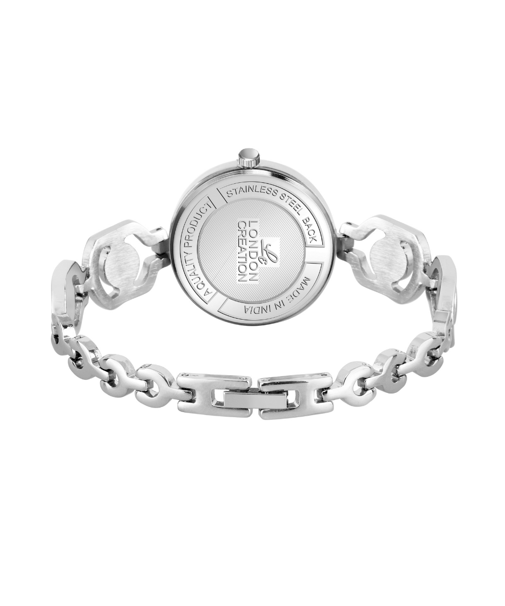London Creation Women's Petite Blush | Pink Dial Chain Bracelet Watch