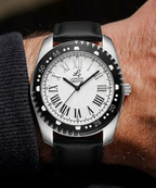 London Creation Men's Regal Diver | Black & Silver