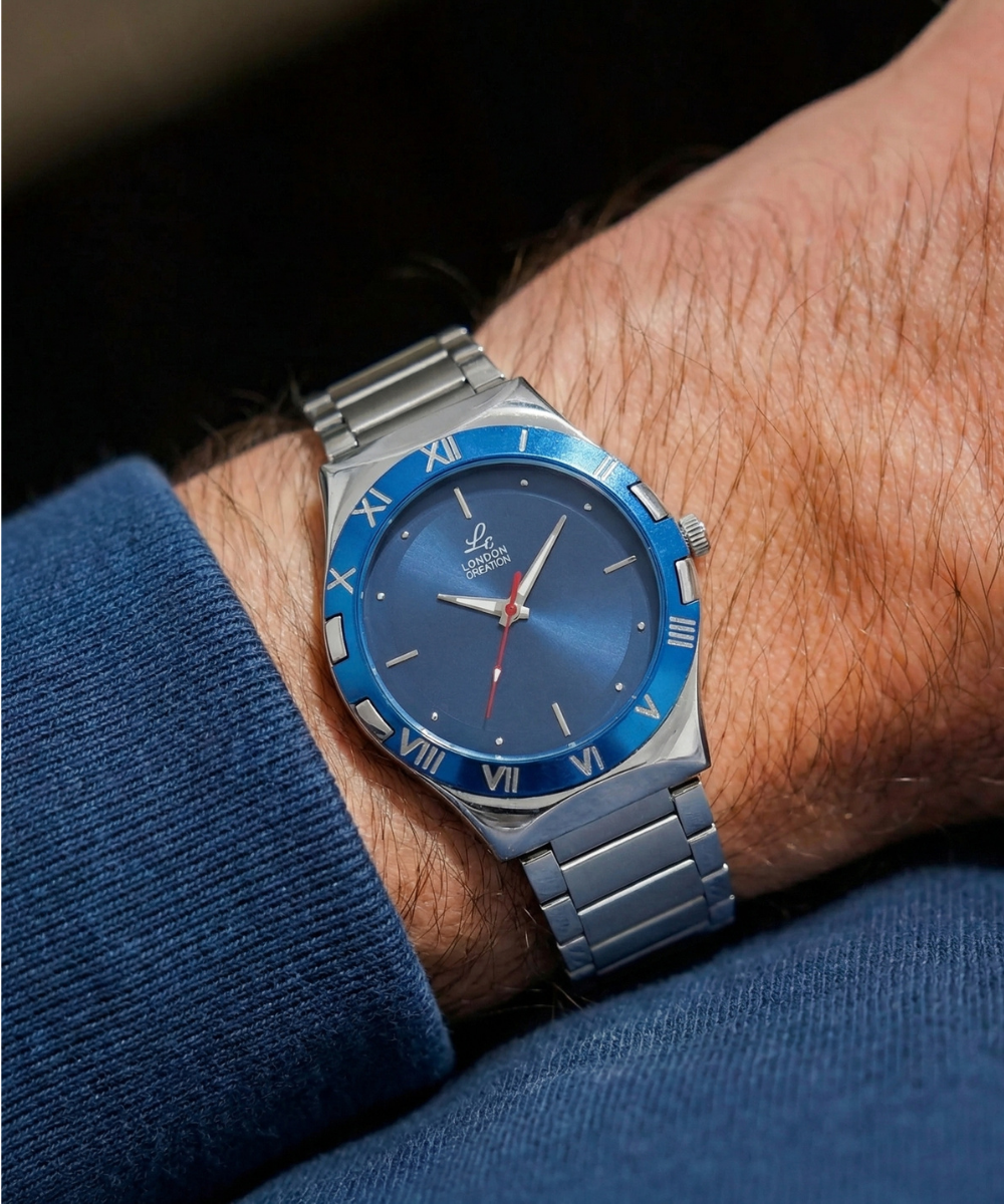 London Creation Men's Royal Edge | Blue & Silver