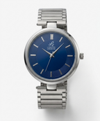 London Creation Men's Modern Textured Dial | Blue