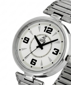 London Creation Men's Modern Textured Dial | White