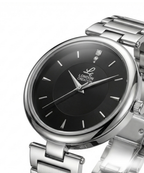 London Creation Men's Modern Textured Dial | Black
