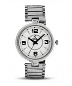 London Creation Women's Classic Numeric Dial | Silver Steel Watch