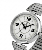 London Creation Women's Classic Numeric Dial | Silver Steel Watch