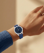 London Creation Women's Navy Dial Minimal Classic | Leather Strap Watch