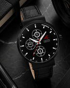 London Creation Men's Stealth | Black Dial Watch
